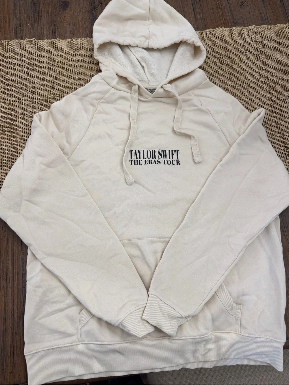 Taylor Swift Cream Crewneck Hoodie - The Eras Tour Logo